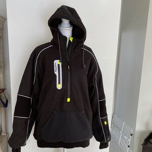 REFRIGIWEAR Extreme Hybrid Sweatshirt Pullover Men’s  Medium Black Insulated